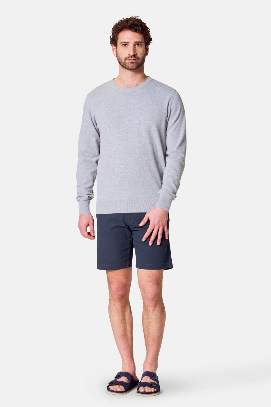 Pull à col rond - gris - Bruce & Butler