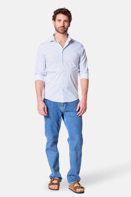 Chemise à manches longues - blanc