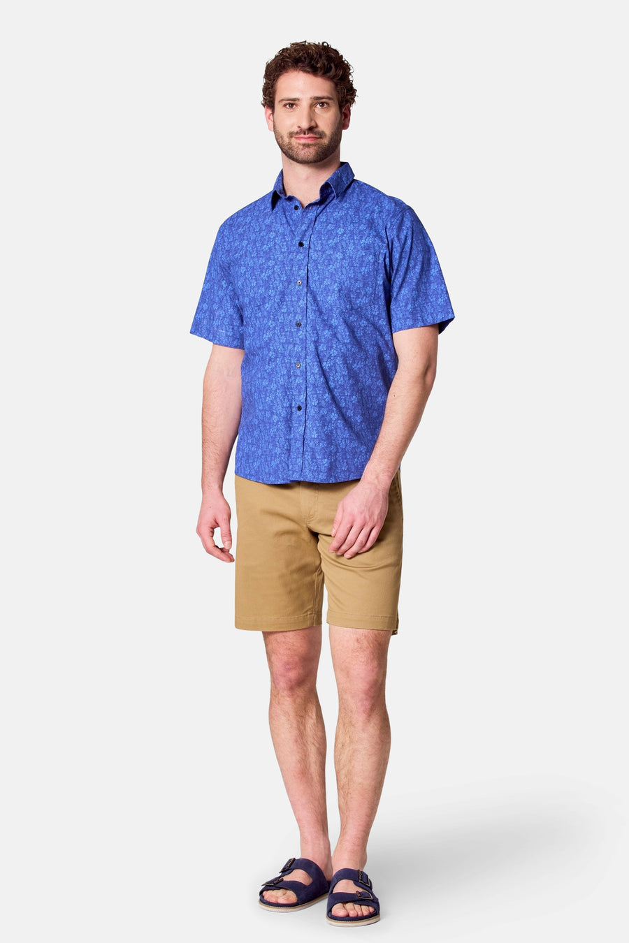 Chemise à manches courtes - bleu - Bruce & Butler