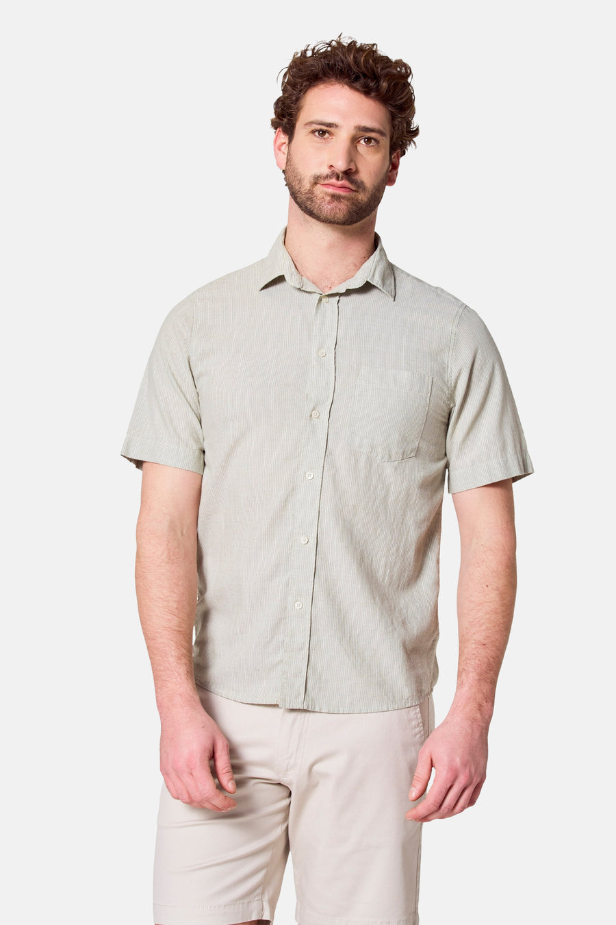 Chemise à manches courtes - kahki - Bruce & Butler