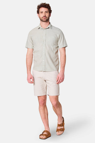 Chemise à manches courtes - kahki