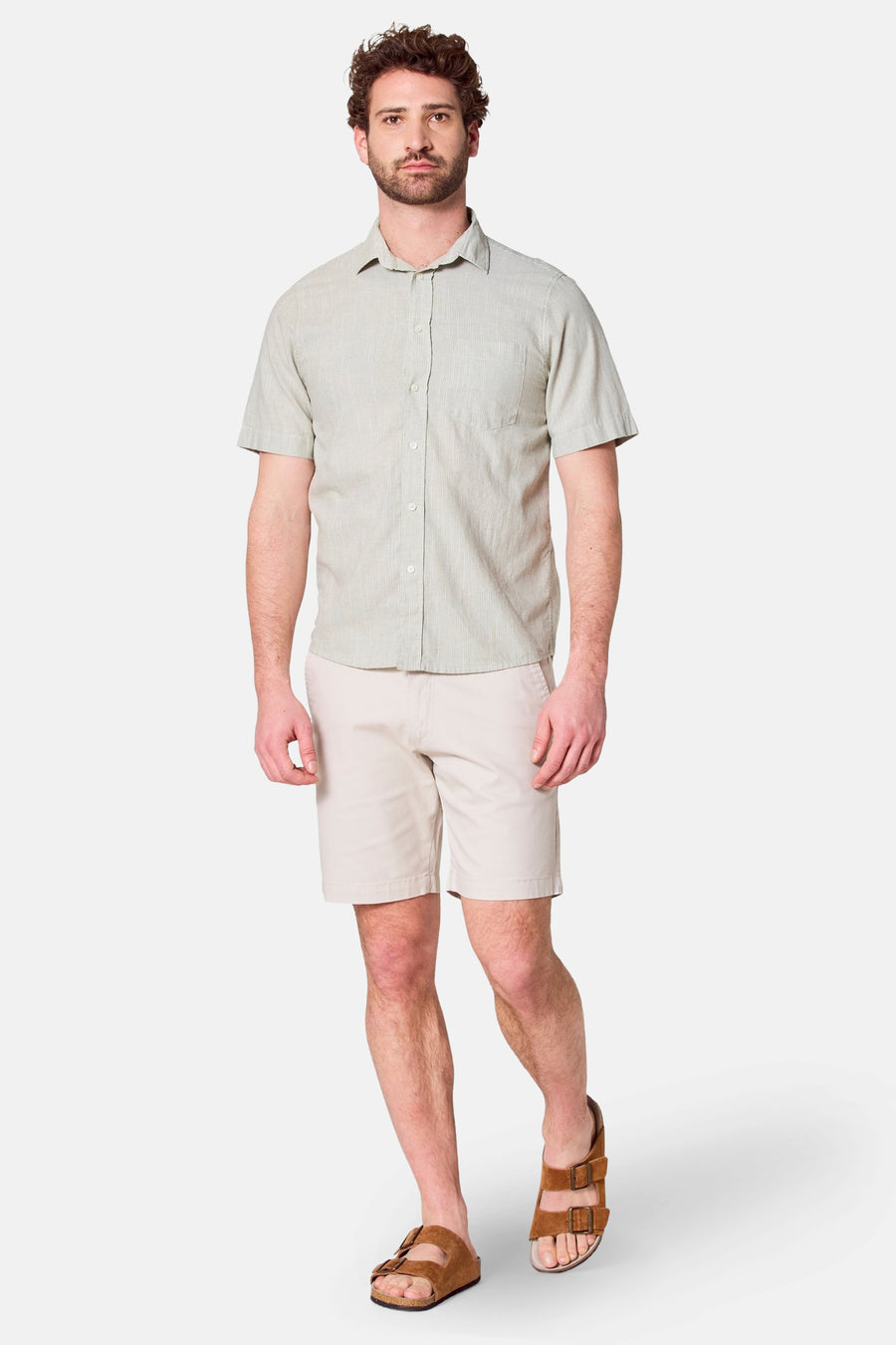 Chemise à manches courtes - kahki - Bruce & Butler