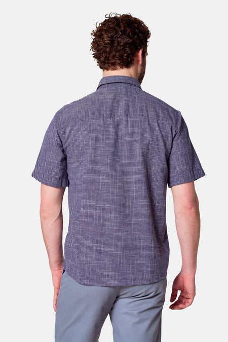 Chemise à manches courtes - bleu