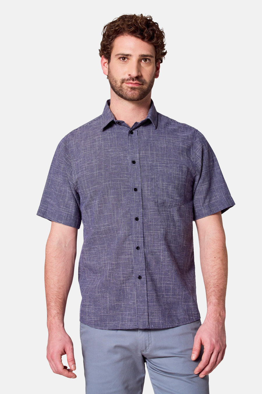 Chemise à manches courtes - bleu - Bruce & Butler