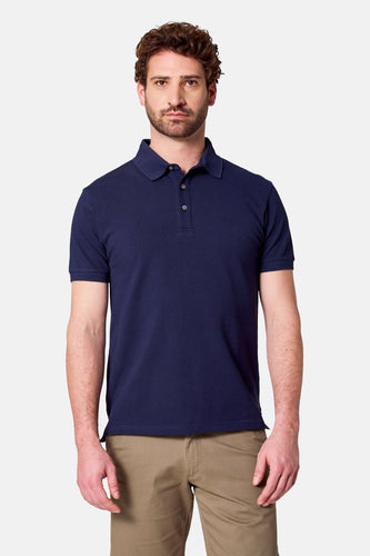 Polo à manches courtes - Bleu foncé - Bruce & Butler
