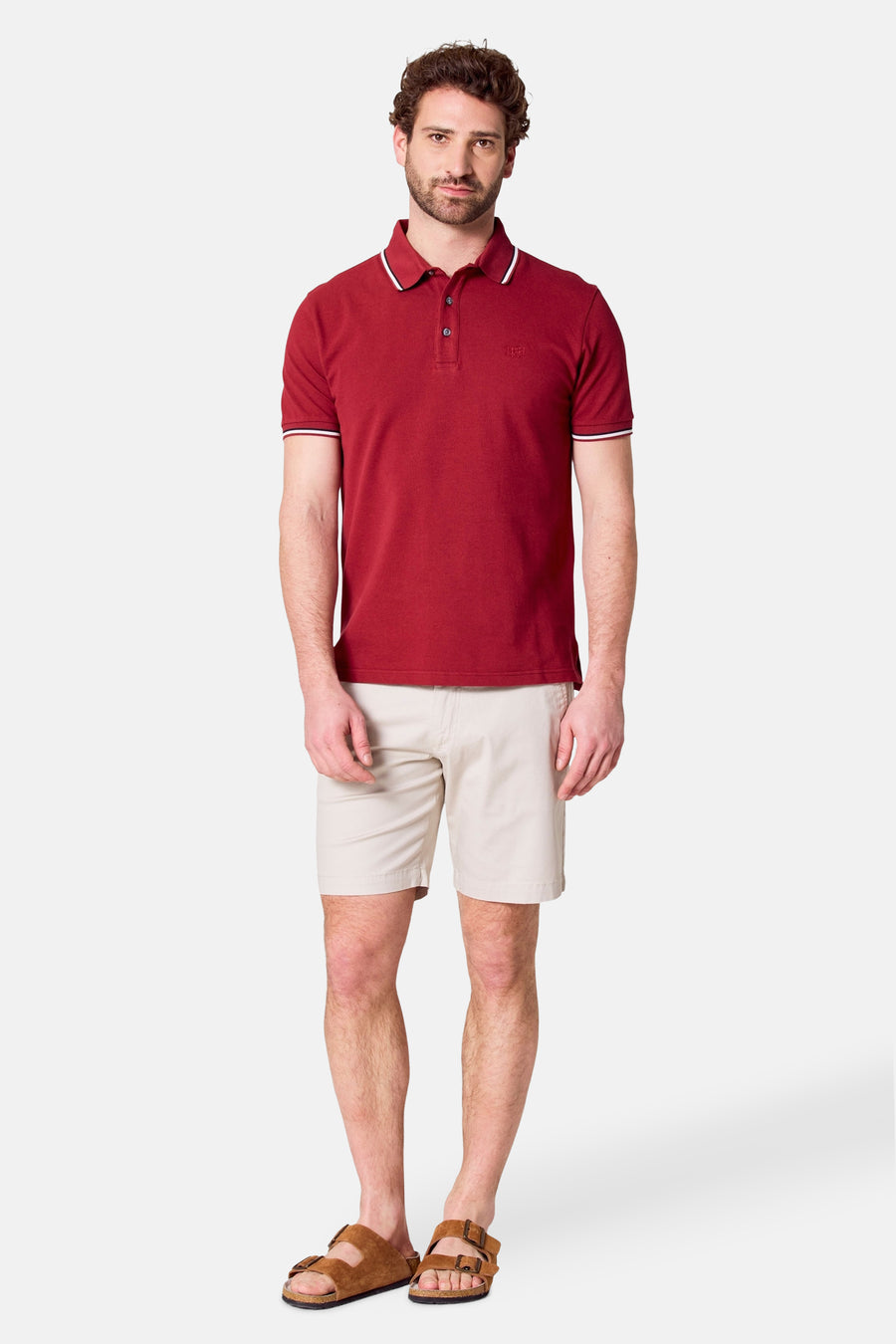 Polo à manches courtes - bordeaux - Bruce & Butler