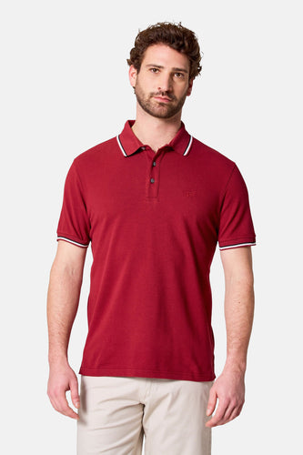 Polo à manches courtes - bordeaux - Bruce & Butler