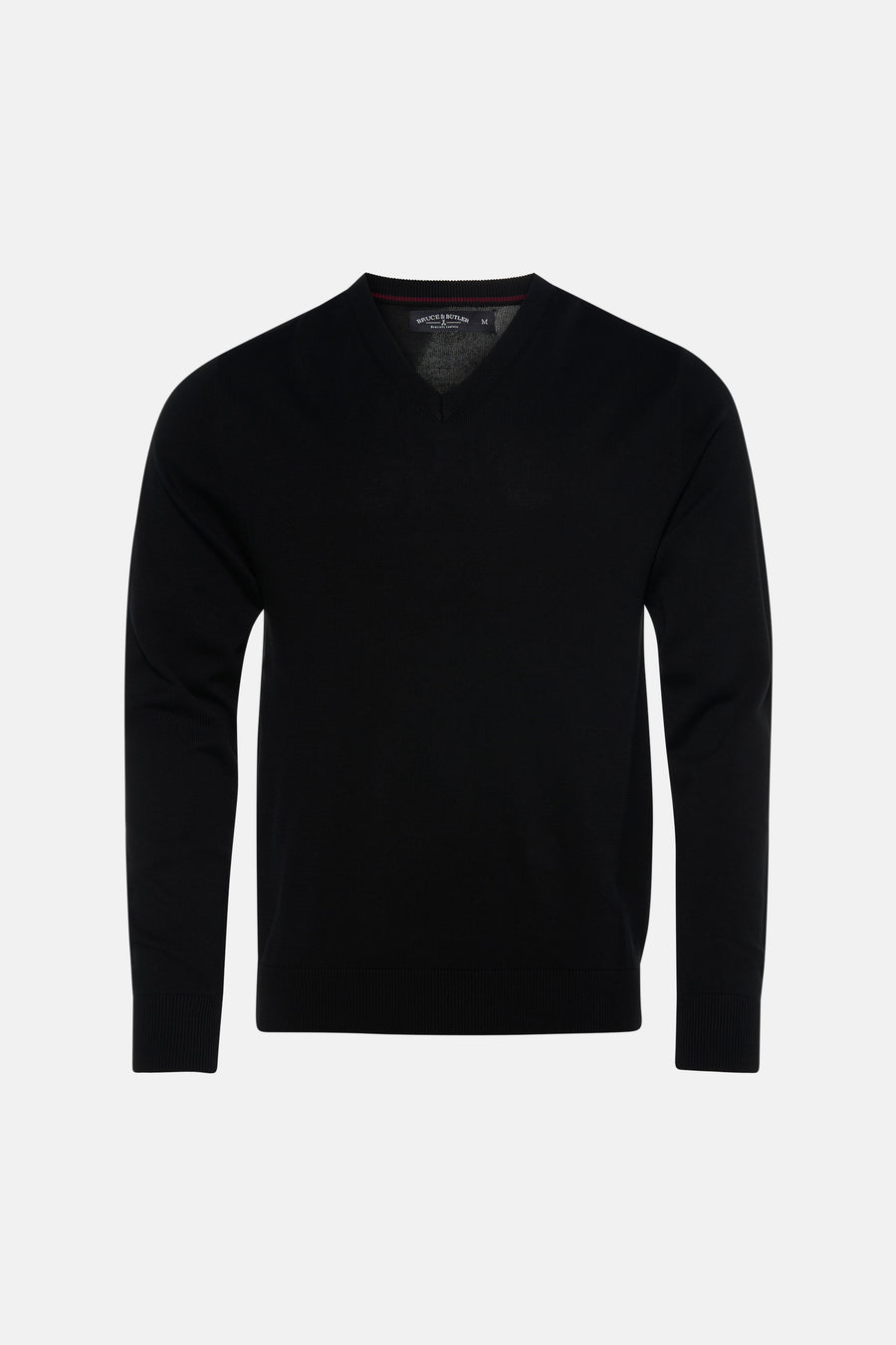 Pull à col en V - noir