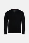 Pull à col en V - noir