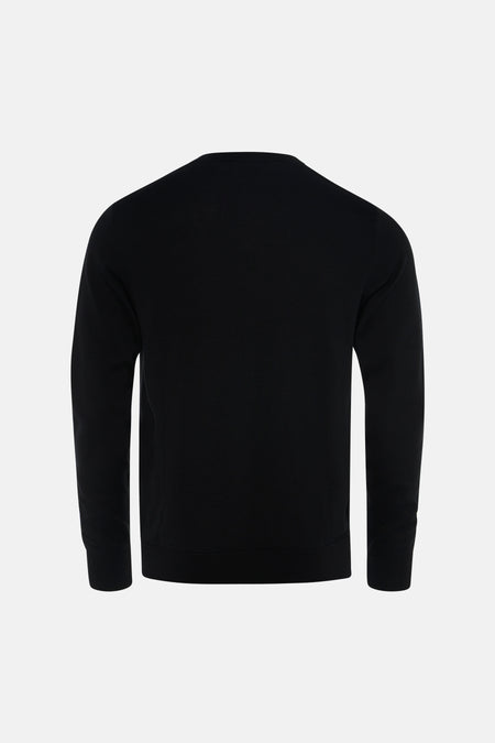 Pull à col en V - noir