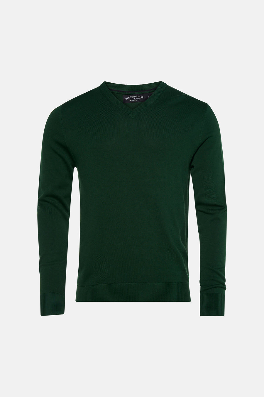 Pull à col en V - vert