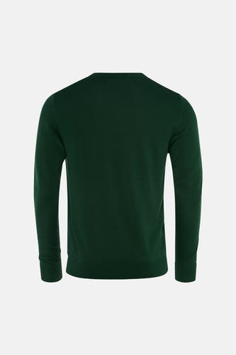 Pull à col en V - vert