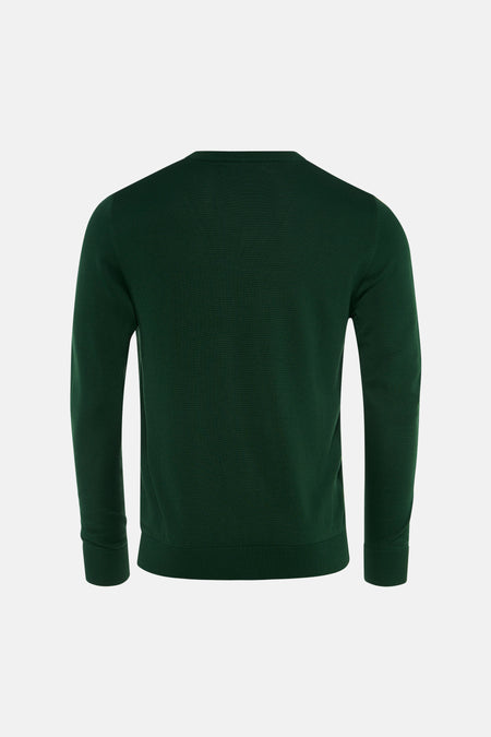Pull à col en V - vert