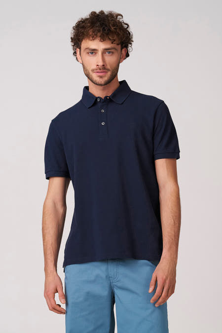 Polo à manches courtes - bleu