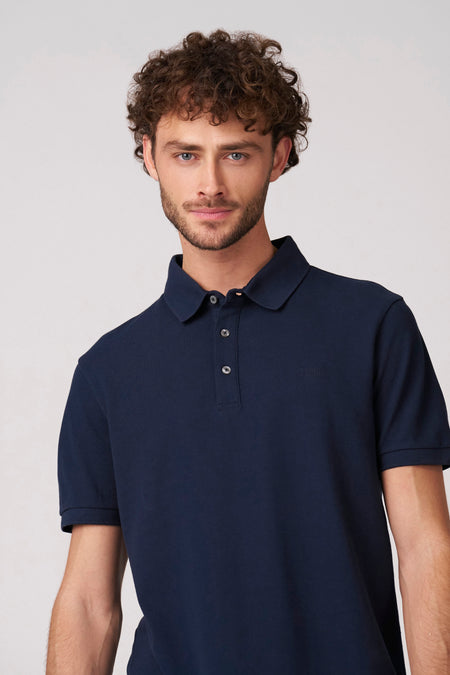 Polo à manches courtes - bleu
