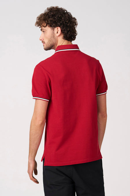 Polo à manches courtes - rouge