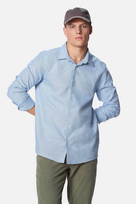 Chemise à manches longues - bleu