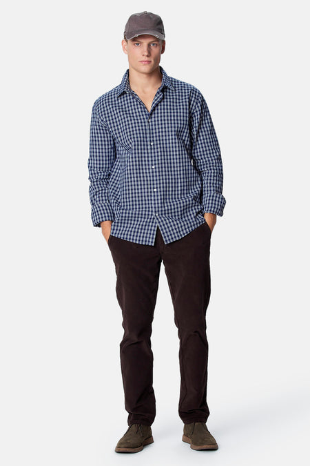 Chemise à manches longues - bleu