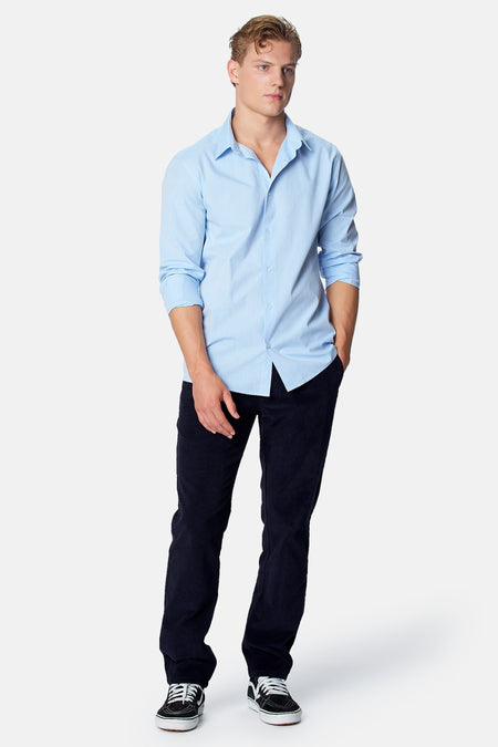 Chemise à manches longues - bleu