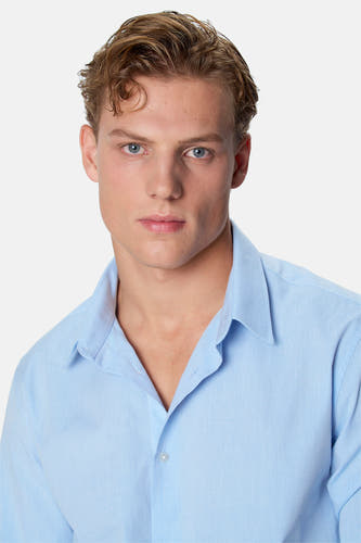 Chemise à manches longues - bleu