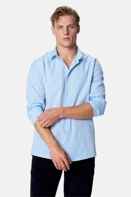 Chemise à manches longues - bleu