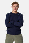 Pull col O - bleu