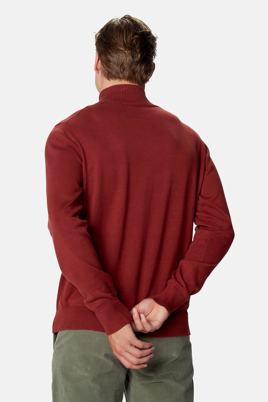 Pull à col roulant - brun