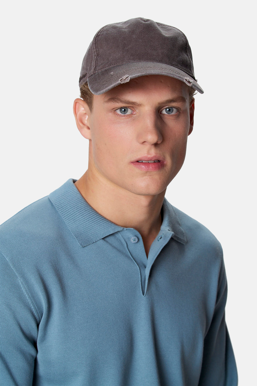 Pull à col roulant - bleu