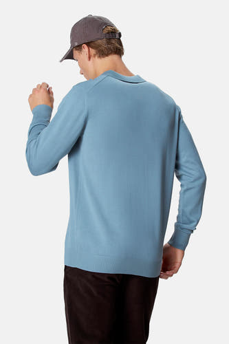 Pull à col roulant - bleu