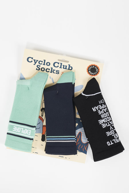 Chaussettes Multicolore - Cyclo Club Marcel