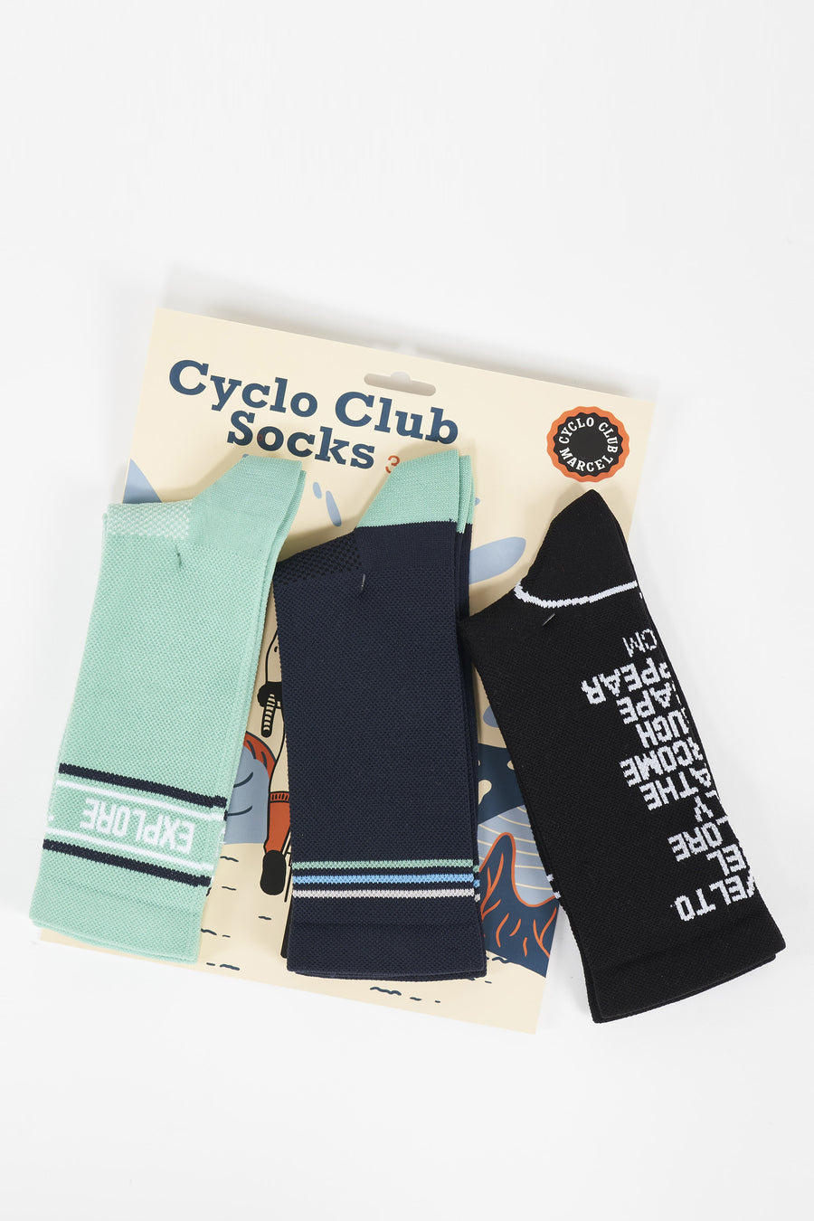 Chaussettes - multicolore - Cyclo Club Marcel
