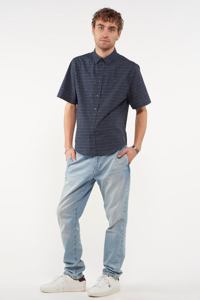 Chemise à manches courtes - bleu