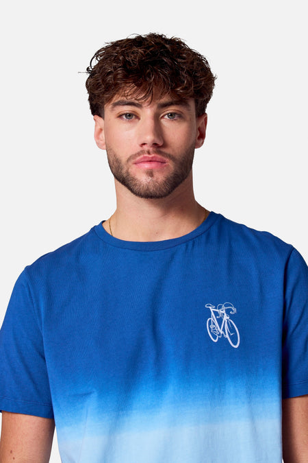 T-shirt (manches courtes) Bleu - Cyclo Club Marcel