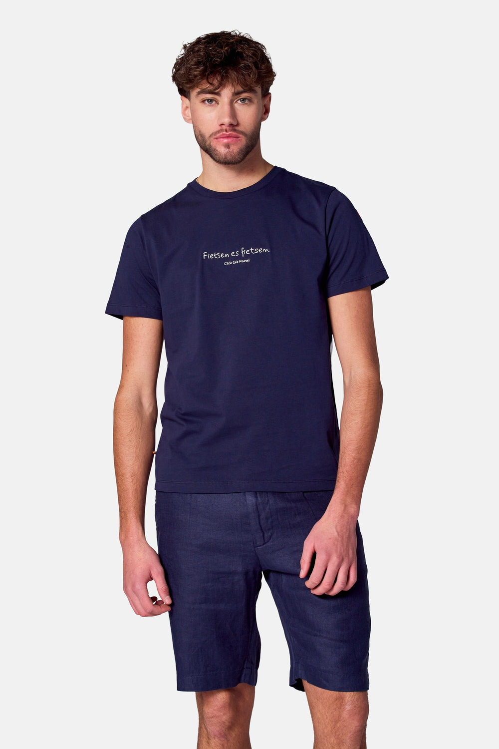 T-shirt (manches courtes) Bleu - Cyclo Club Marcel