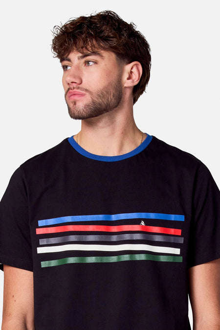 T-shirt (manches courtes) Noir - Cyclo Club Marcel