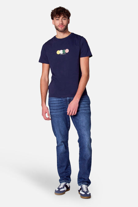 T-shirt (manches courtes) Bleu - Cyclo Club Marcel