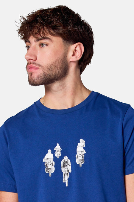 T-shirt (manches courtes) Bleu - Cyclo Club Marcel
