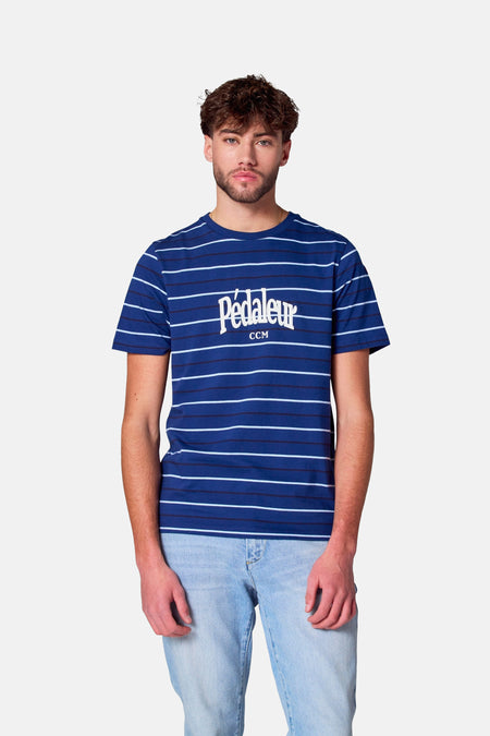 T-shirt (manches courtes) Bleu - Cyclo Club Marcel