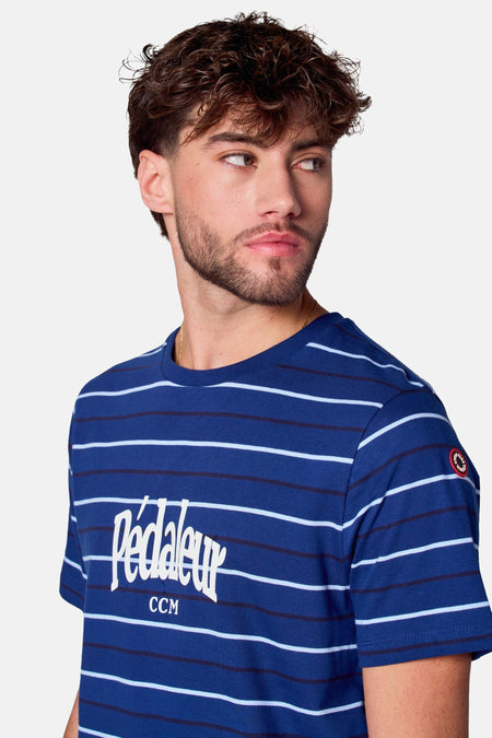 T-shirt (manches courtes) Bleu - Cyclo Club Marcel