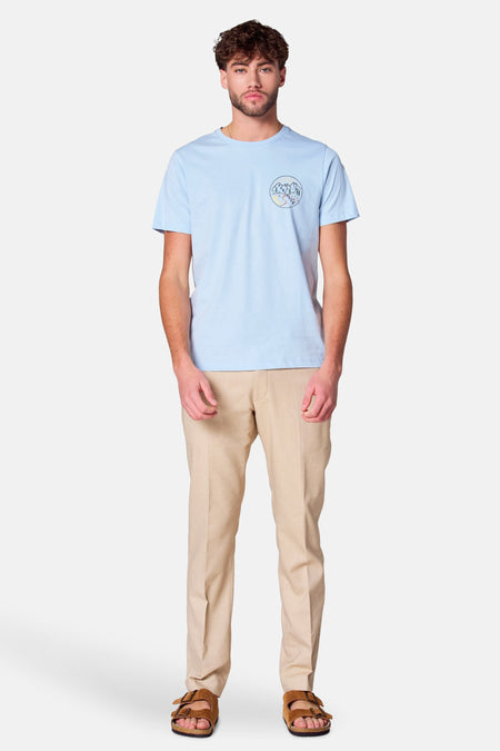 T-shirt (manches courtes) Bleu - Cyclo Club Marcel
