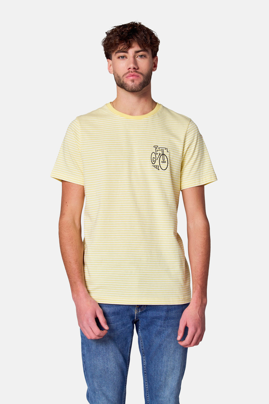 T-shirt à manches courtes - jaune - Cyclo Club Marcel - 1