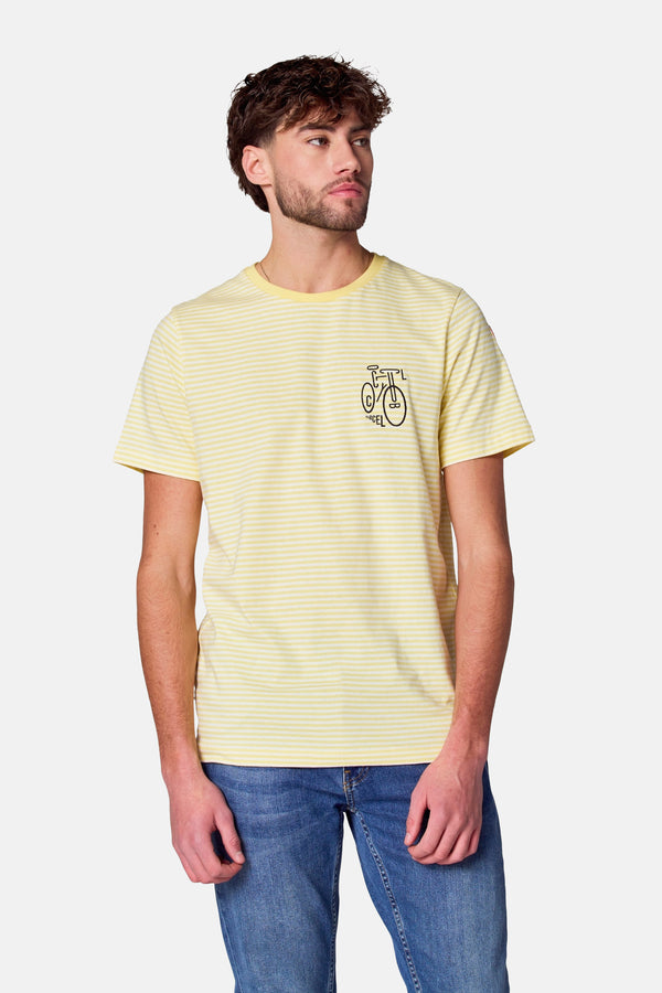 T-shirt (manches courtes) Jaune - Cyclo Club Marcel