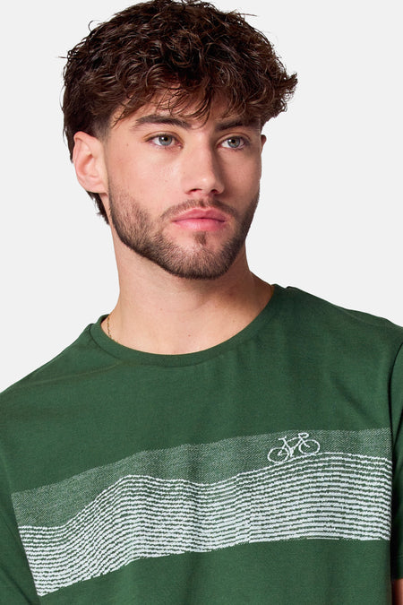 T-shirt (manches courtes) Vert - Cyclo Club Marcel