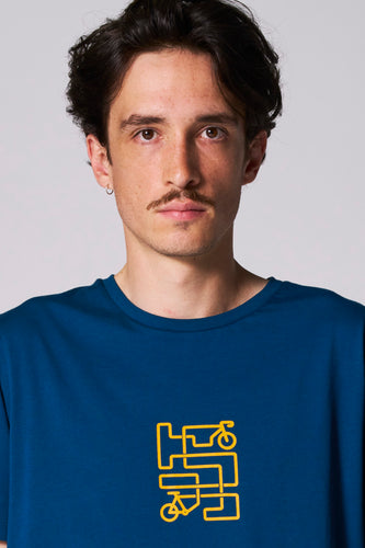 T-shirt à manches courtes - bleu - Cyclo Club Marcel