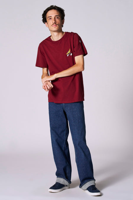 T-shirt à manches courtes - bordeaux