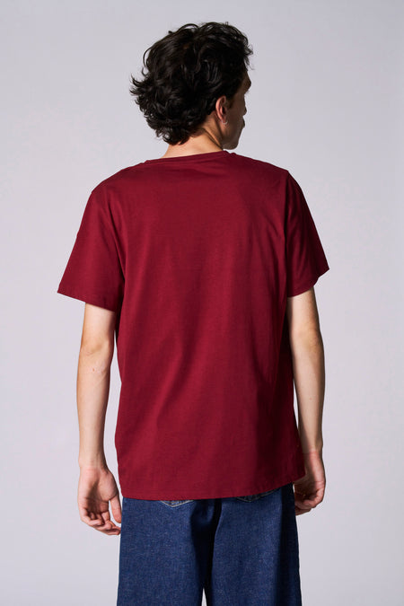 T-shirt à manches courtes - bordeaux