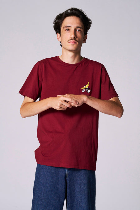 T-shirt à manches courtes - bordeaux