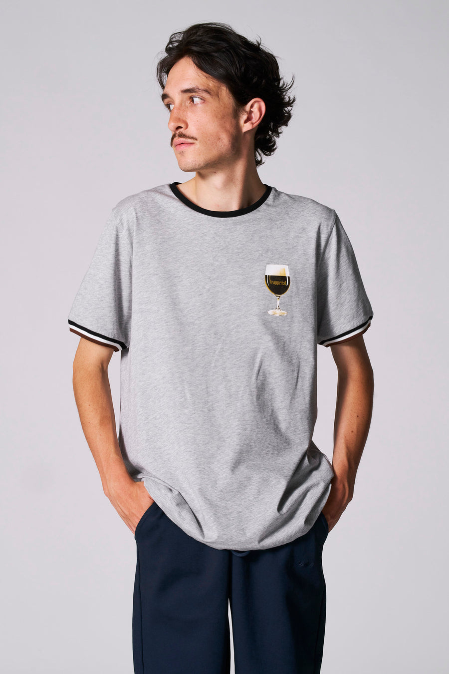 T-shirt à manches courtes - gris - Cyclo Club Marcel