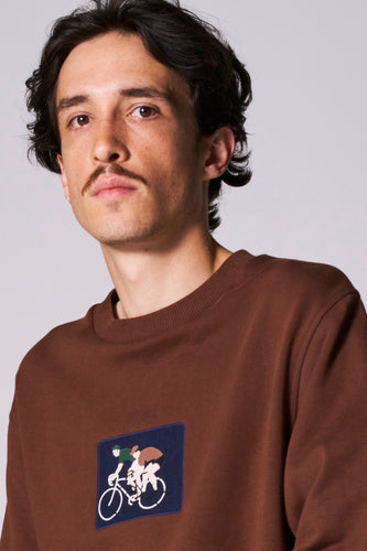 Sweat - brun - Cyclo Club Marcel