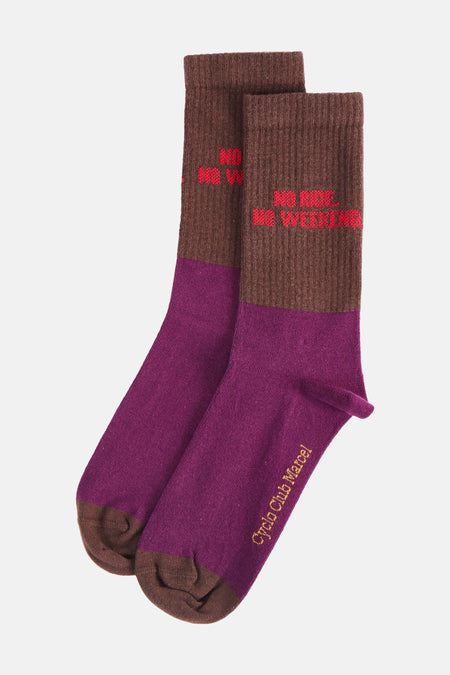 Chaussettes brun - Cyclo Club Marcel